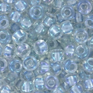Miyuki rocailles Perlen 6/0 - Pearlized effect crystal light sapphire ab 6-3644